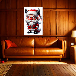 Santa's Evil Twin | AI Art Poster