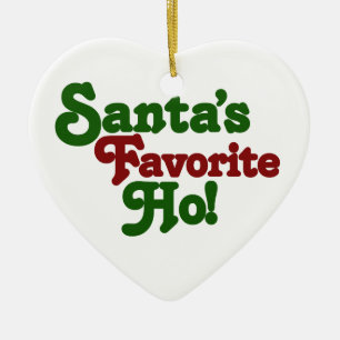 Santas favorho julgransprydnad keramik