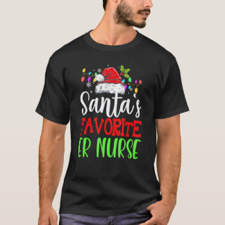 Santas Favorit Akutmottagningssköterska Jul Tomteh T Shirt