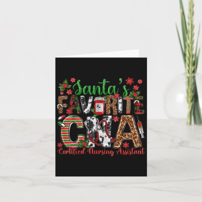 Santas Favorit Cna Certifierad Sjuksköterska Istan Kort (Framsida)