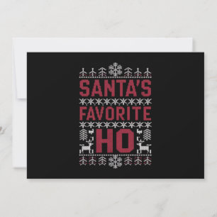Santas favorit fulaste jultröja julkort