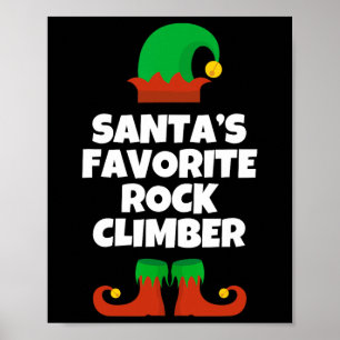 Santas Favorit Klättrare Hatt Jul Roligt P Poster