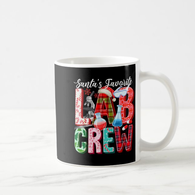 Santas Favorit Labb Crew Jul Laboratorie Tekniker Kaffemugg (Höger)