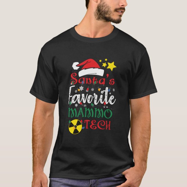 Santa'S Favorit Mammo Tech Mammografi T Shirt (Framsida)