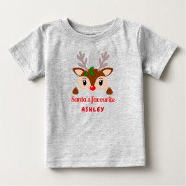 Santa's favorit, Rudolph rener baby jul T Shirt