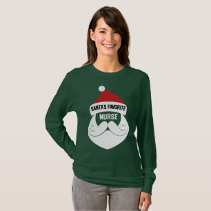 Santas favorit- sjuksköterska - roligt vårda fö tee shirt