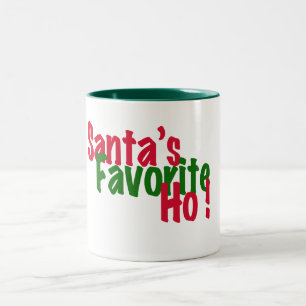 Santa's favoritchristmas mugg-design Två-Tonad mugg
