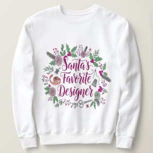 Santa's favoritdesigner jul-söppnings-ID T Shirt