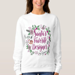Santa's favoritdesigner jul-söppnings-ID T Shirt