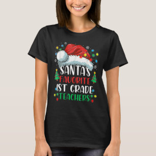 Santa's Favorite 1:a Klass-lärarjultomten T Shirt