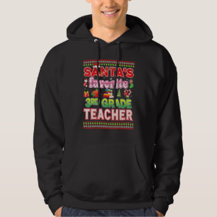 Santa's Favorite 3:e Klass Lärarjulsvett Hoodie