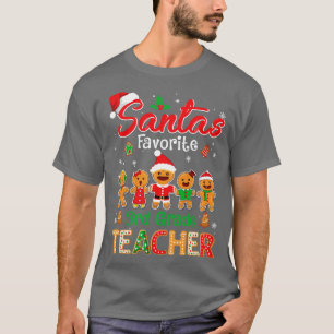 Santas Favorite 3rd Klass Lacher Cookie Julafton H T Shirt