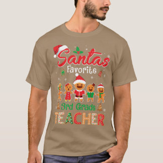 Santas Favorite 3rd Klass Lacher Cookie Julafton H T Shirt
