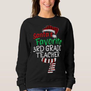 Santa's Favorite 3rd Klass Lärare Julafton Santa R T Shirt