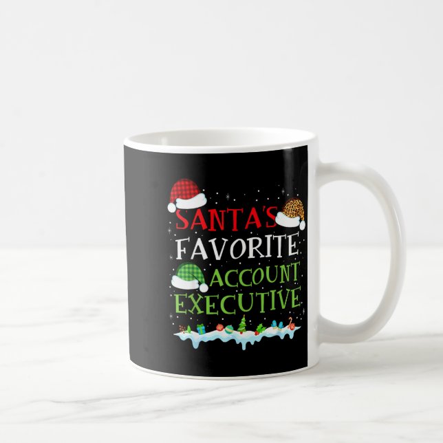 Santa's Favorite Account Executive Fun Christmas  Kaffemugg (Höger)