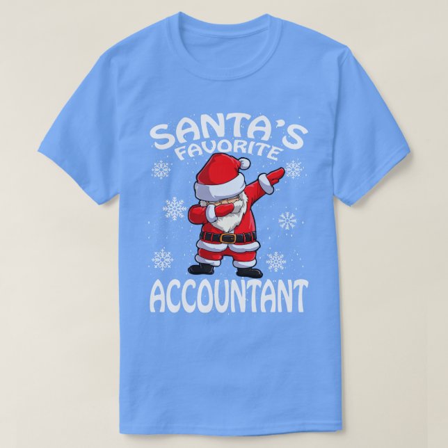 Santas Favorite Accountant jul 1 T Shirt (Design framsida)