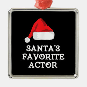 Santas Favorite Actor-julskådespelerska Julgransprydnad Metall