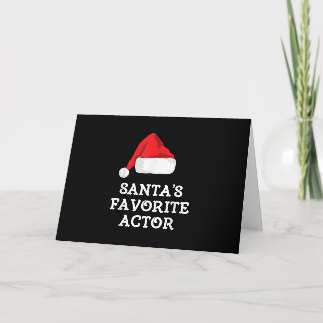 Santas Favorite Actor-julskådespelerska Kort (Framsida)