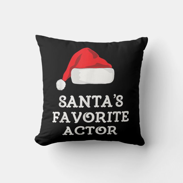 Santas Favorite Actor-julskådespelerska Kudde (Framsida)