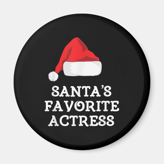 Santas Favorite Actress Julskådespelerska Magnet (Framsidan)