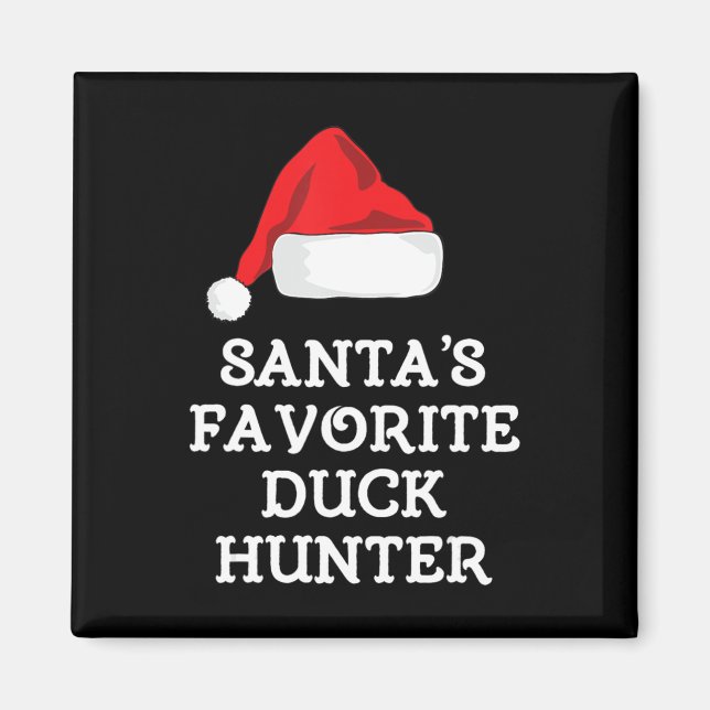 Santa's Favorite Anka Hunter Gift jul Roligt Hu Magnet (Framsidan)