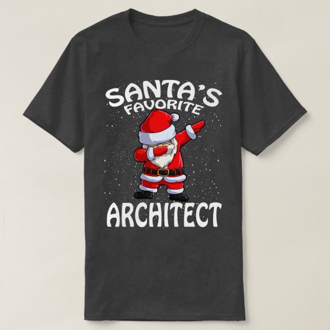 Santas Favorite Architect jul T Shirt (Design framsida)