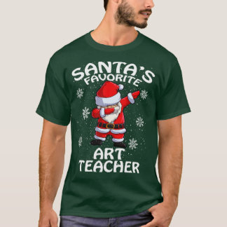 Santas Favorite Art Teacher jul T Shirt