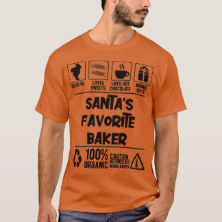 Santas Favorite Baker jul T Shirt