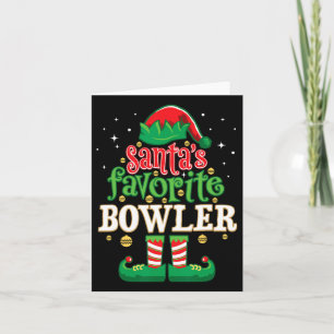 Santa's Favorite Bowlareare Julmatchning Bowling Kort
