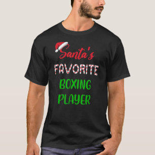 Santas Favorite Boxing Player Funny Boxing Chris T Shirt