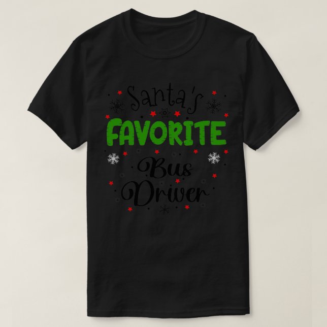 Santas Favorite Buss - julklapp T Shirt (Design framsida)