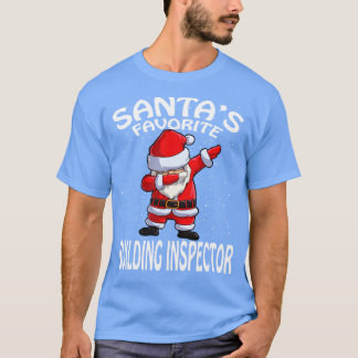 Santas Favorite Byggande inspektör jul T Shirt