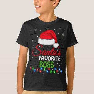 Santa's Favorite Chef Santa Hat Ljus. Funny Chri T Shirt