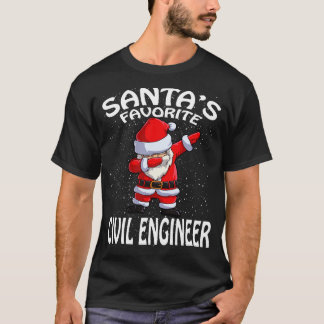 Santas Favorite Civil Ingenjör jul T Shirt