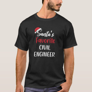 Santas Favorite Civil Ingenjör julklapp T Shirt