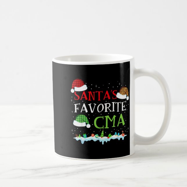 Santa's Favorite Cma Fun Christmas Medical Istant  Kaffemugg (Höger)