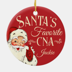 Santa's Favorite CNA-julprydnad Julgransprydnad Keramik