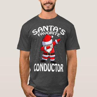 Santas Favorite Conductor jul T Shirt