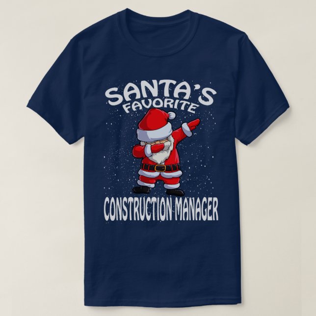 Santas Favorite Construction Manager - jul T Shirt (Design framsida)
