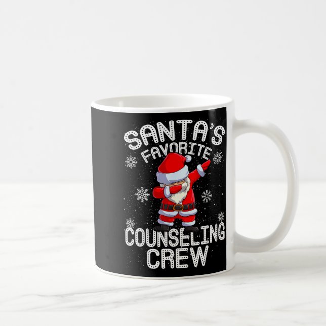 Santa's Favorite Counseling Crew Christmas  Kaffemugg (Höger)