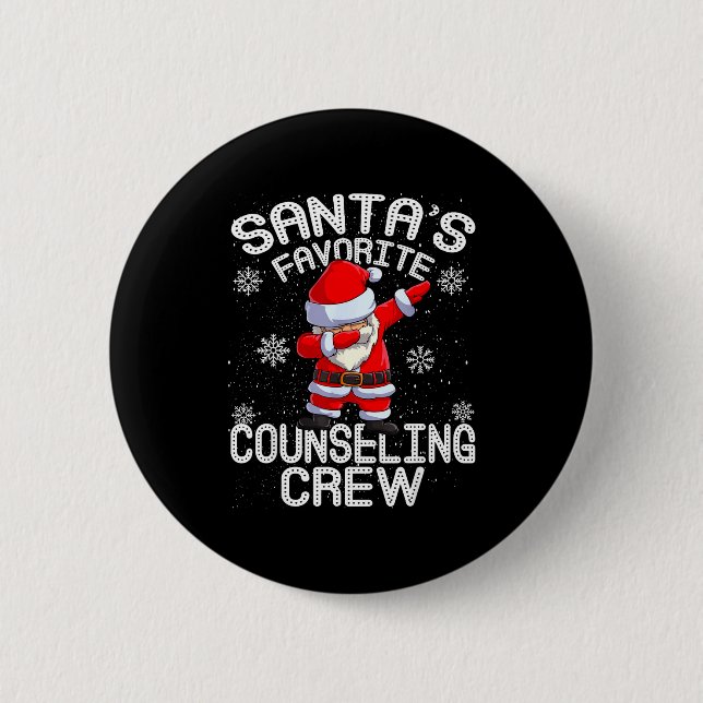 Santa's Favorite Counseling Crew Christmas  Knapp (Framsida)