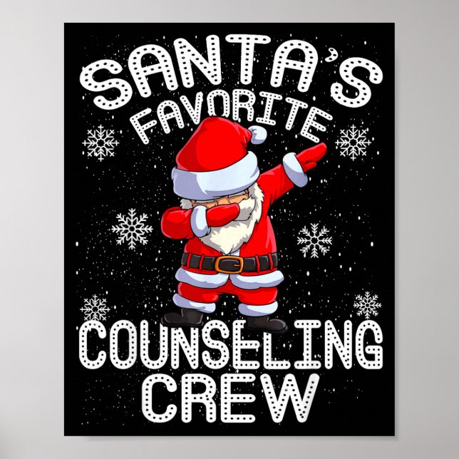 Santa's Favorite Counseling Crew Christmas  Poster (Framsidan)