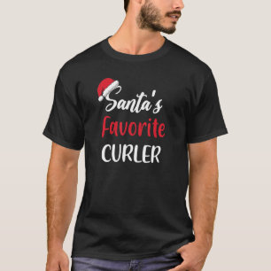 Santas Favorite Curler jul Curling T Shirt