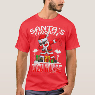 Santas Favorite CVICU Nurse jul Matching Cos T Shirt
