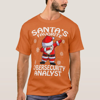 Santas Favorite Cybersecurity Analyst jul T Shirt