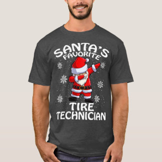 Santas Favorite Däck Technician jul T Shirt