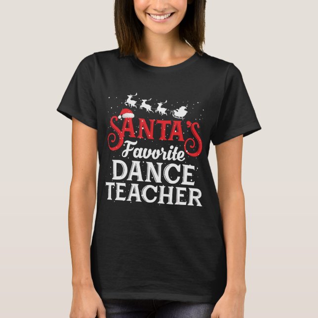 Santas Favorite Dance Lacherädda T Shirt (Framsida)