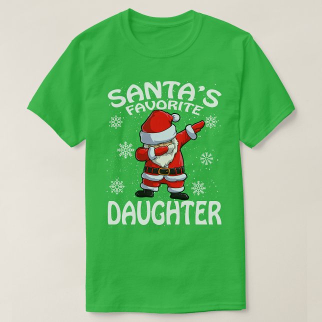 Santas Favorite Daughjul T Shirt (Design framsida)