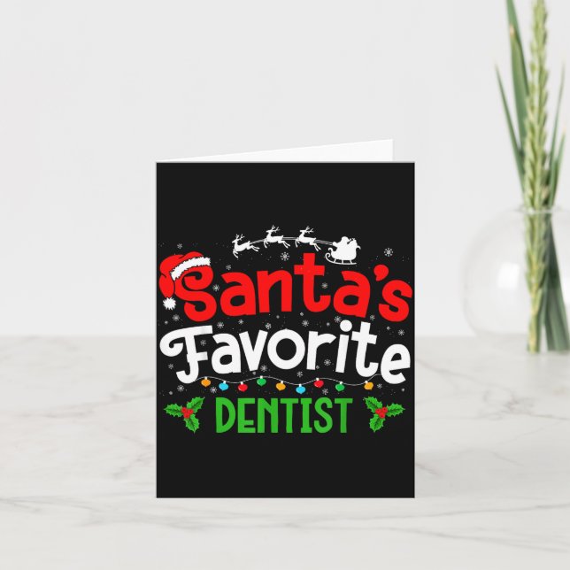 Santa's Favorite Dentist Christmas Party  Kort (Framsida)