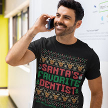 Santa's Favorite Dentist Ugly God Jul Anpassningsb